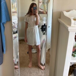 Madewell lace cotton dress